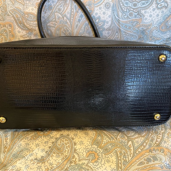 Anne Klein black satchel - Picture 6 of 7